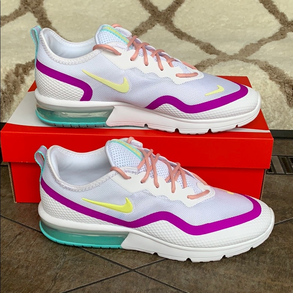 WMNS NIKE AIR MAX SEQUENT 4.5 white/luminous green - Picture 2 of 16